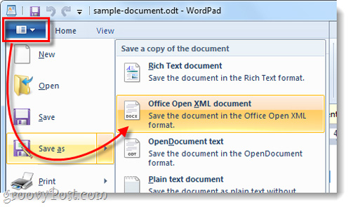Chuyển đổi định dạng văn bản OpenOffice ODT thành Microsoft Word DOC - Ảnh minh hoạ 2
