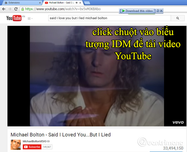 Tải video YouTube bằng IDM download YouTube bằng Internet Download Manager