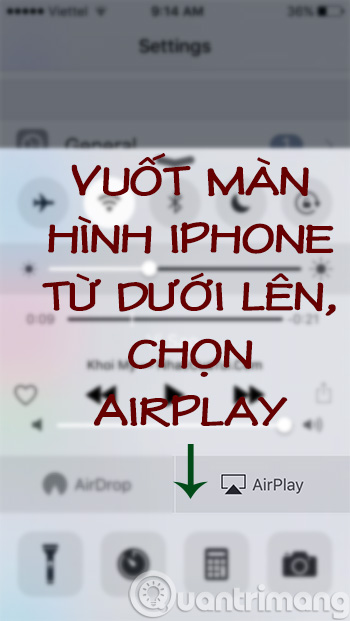 Bật AirPlay