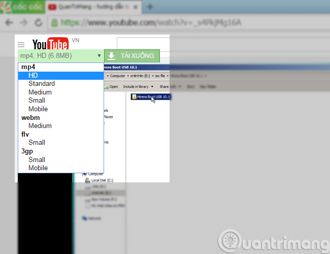 Download video YouTube bằng Cốc Cốc Tải video YouTube với Cốc Cốc