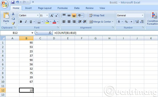 Hàm đếm chữ số COUNT Hàm đếm chữ số COUNT