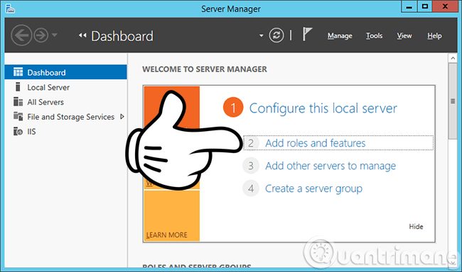 Add roles and features