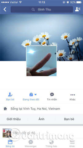 Hoàn thành quay video avatar trên Facebook Android Tạo ảnh đại diện video