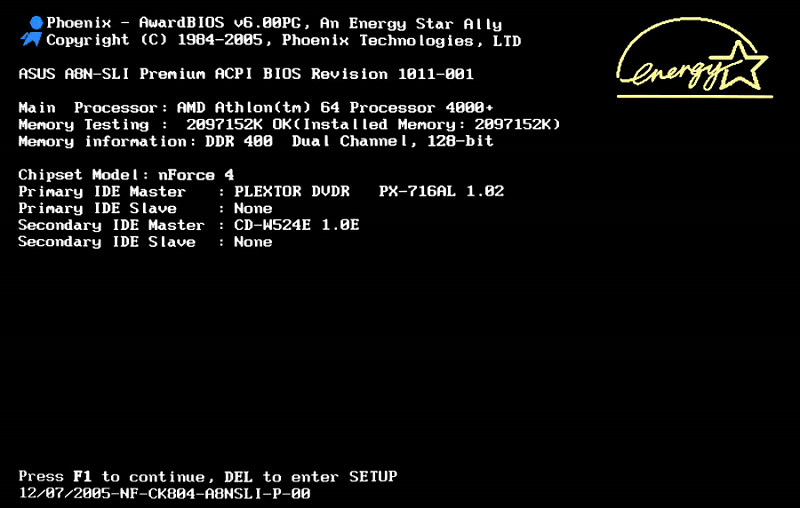 Menu thiết lập BIOS Menu thiết lập BIOS