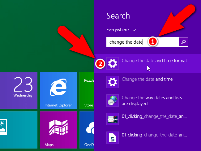 Change the date and time format Change the date and time format