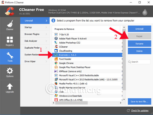 Hướng dẫn sử dụng CCleaner hiệu quả