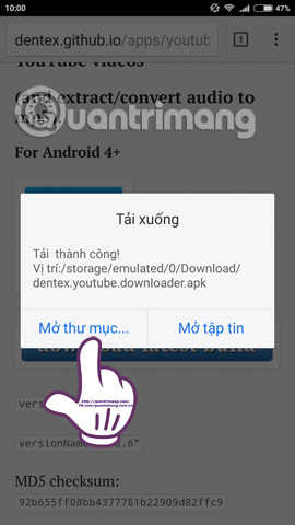 tải video Youtube về Android