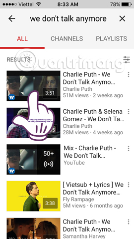 video Youtube về Android và iOS