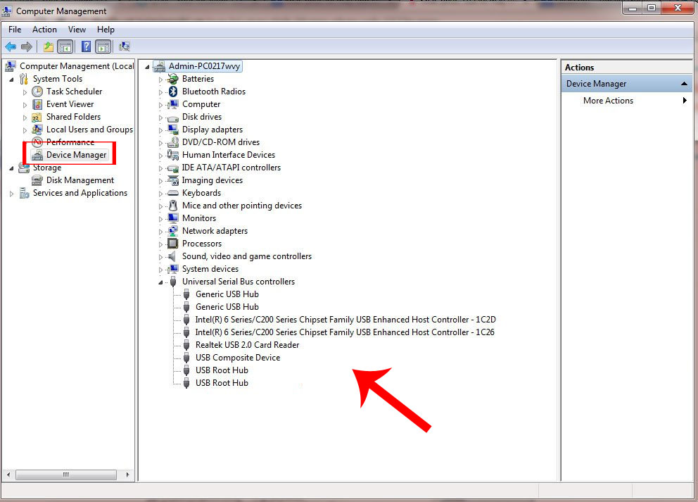 máy tính không nhận USB