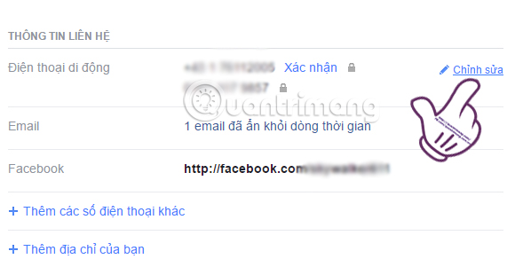 Ẩn thông tin cá nhân trên Facebook