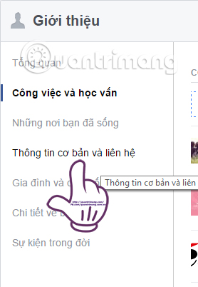 Ẩn thông tin cá nhân trên Facebook