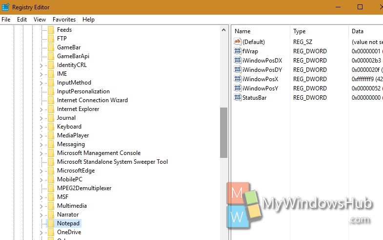 Cửa sổ Registry Editor Cửa sổ Registry Editor
