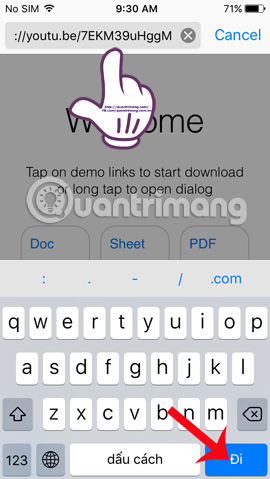 Paste URL video Youtube vào Browser and File Manager for Documents Paste URL video Youtube vào Browser and File Manager for Documents