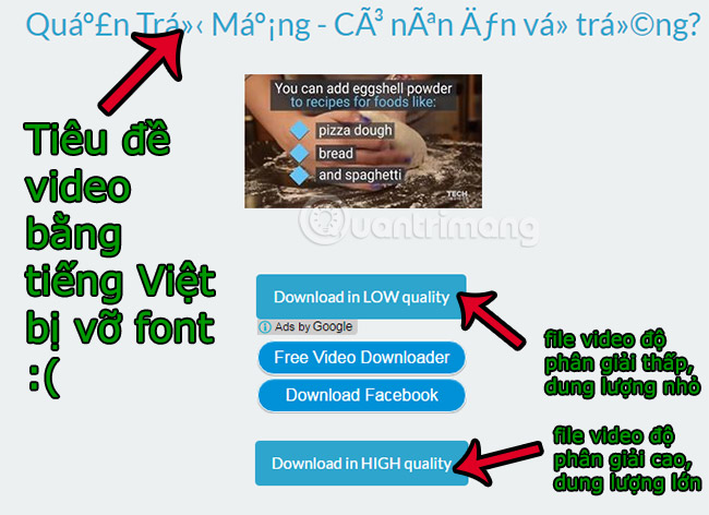 Chọn độ phân giải và tải video Facebook về máy tính