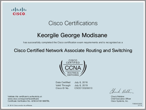 Chứng chỉ CCNA