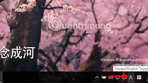Chuyển đổi sang gõ Tiếng Anh