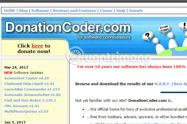 DonationCoder tải phần mềm 