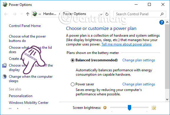 Thay đổi chế độ Sleep Windows 10