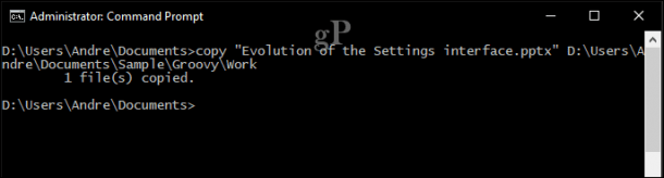 Lệnh cmd để copy file đến thư mục mới
