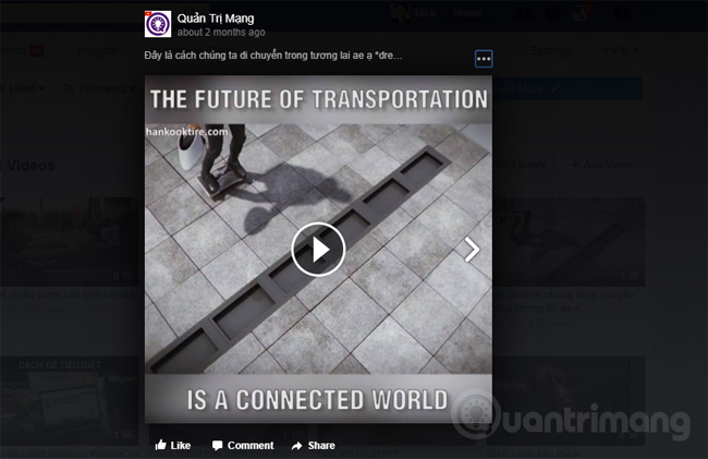 Xem video trên Facebook
