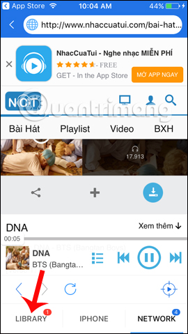 Kiểm tra file mp3 tải xuống 