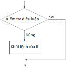 Sơ đồ lệnh if trong Python