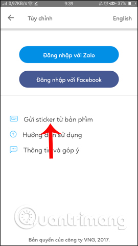 Cài Zamoji thành bàn phím