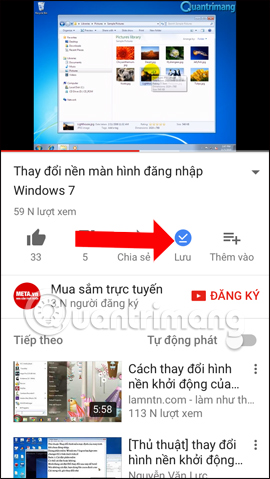Thông báo tải video Youtube hoàn thành 