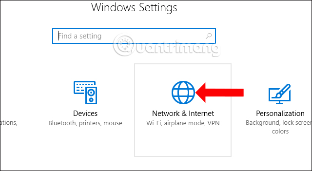 Tùy chỉnh mạng trên Windows 10 