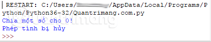 Kết quả khi chạy code bài tập Python 56