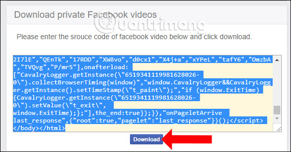 Tải video Facebook nhóm kín