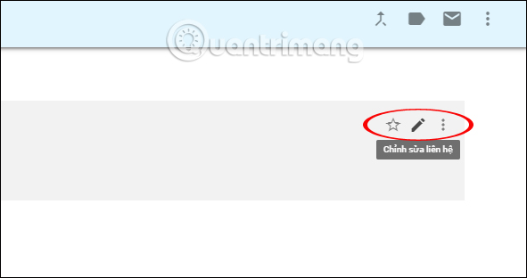 Chỉnh sửa liên hệ trên Gmail