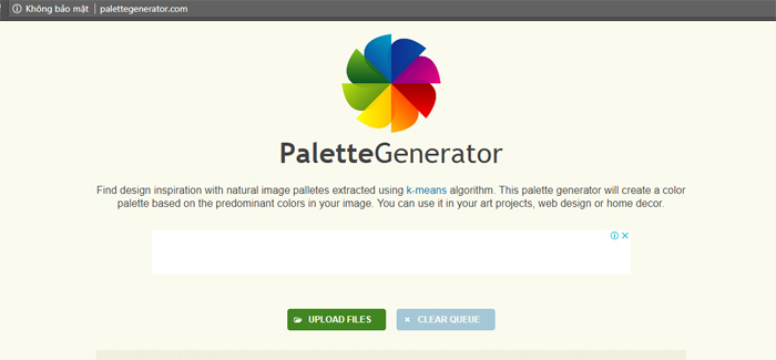 Palettegenerator - Tìm kiếm mã màu trong hình ảnh