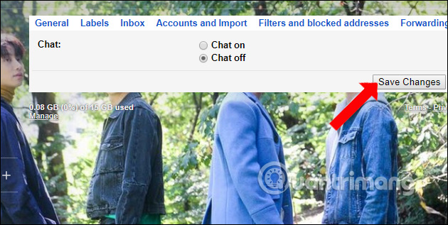 Tắt chat trên Gmail 