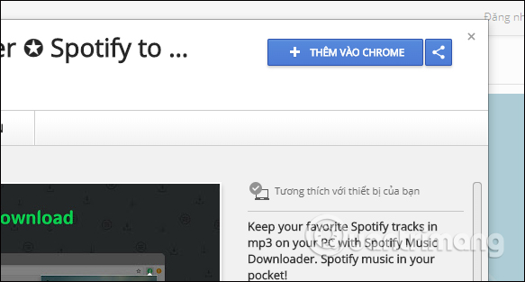 Tải tiện ích Spotify Music Downloader