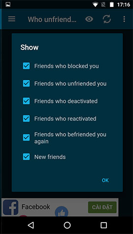 Lọc bạn bè trong Facebook 