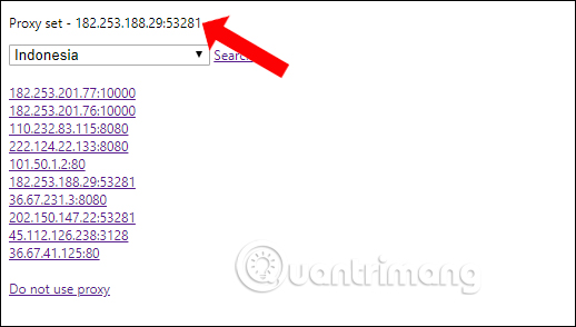 Địa chỉ Proxy ổn định