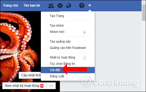 Cài đặt Facebook