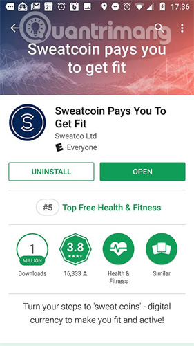 Tải Sweatcoin từ cửa hàng ứng dụng 