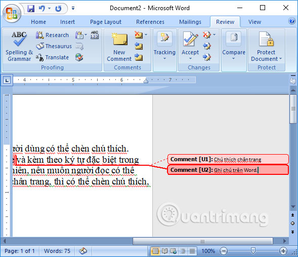 Cách chèn chú thích nội dung trên Word - Ảnh minh hoạ 3