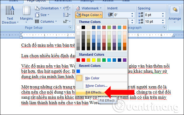 Cách đổ màu nền văn bản trong Word - Ảnh minh hoạ 6