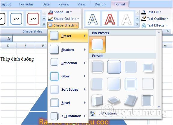Cách tạo đồ họa SmartArt trên Excel - Ảnh minh hoạ 8