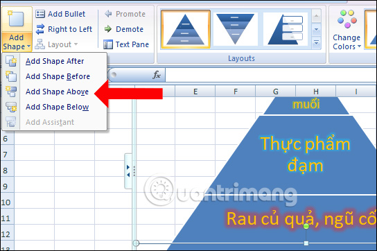 Cách tạo đồ họa SmartArt trên Excel - Ảnh minh hoạ 7