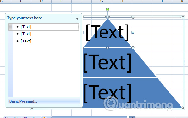 Cách tạo đồ họa SmartArt trên Excel - Ảnh minh hoạ 3