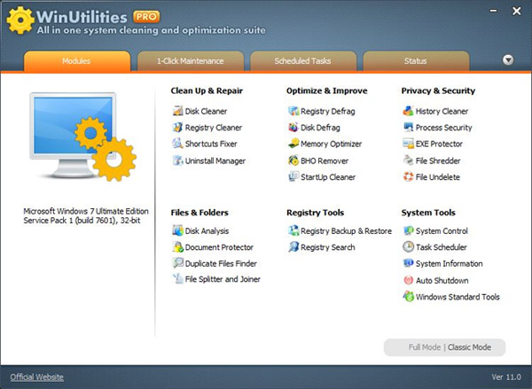 WinUtilities Pro 15.21