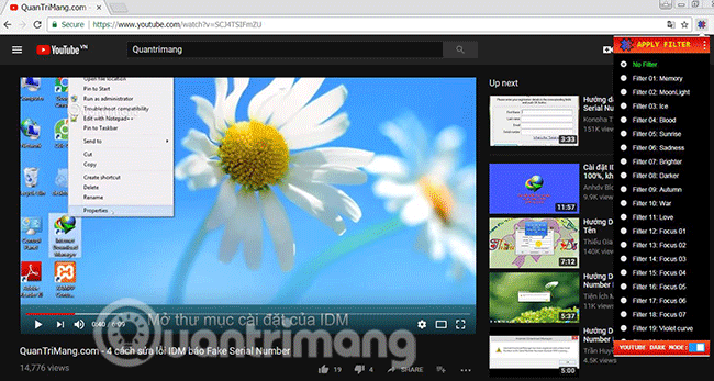 Hướng dẫn bật chế độ Dark mode trên Youtube 