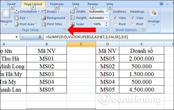 Cách đánh số trang kiểu 1/2 trên Excel