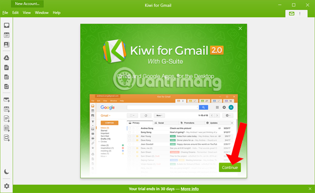 Sử dụng Kiwi for Gmail