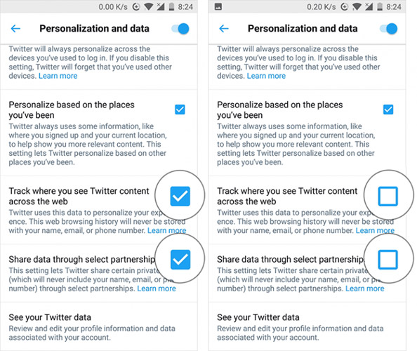 Cách chặn Twitter theo dõi và chia sẻ dữ liệu cá nhân trên iPhone, iPad, Android và PC - Ảnh minh hoạ 4