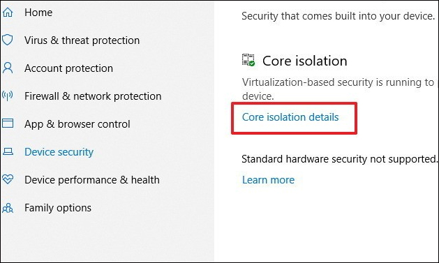 Cách bật tính năng bảo vệ Core isolation trên Windows 10 April 2018 - Ảnh minh hoạ 3